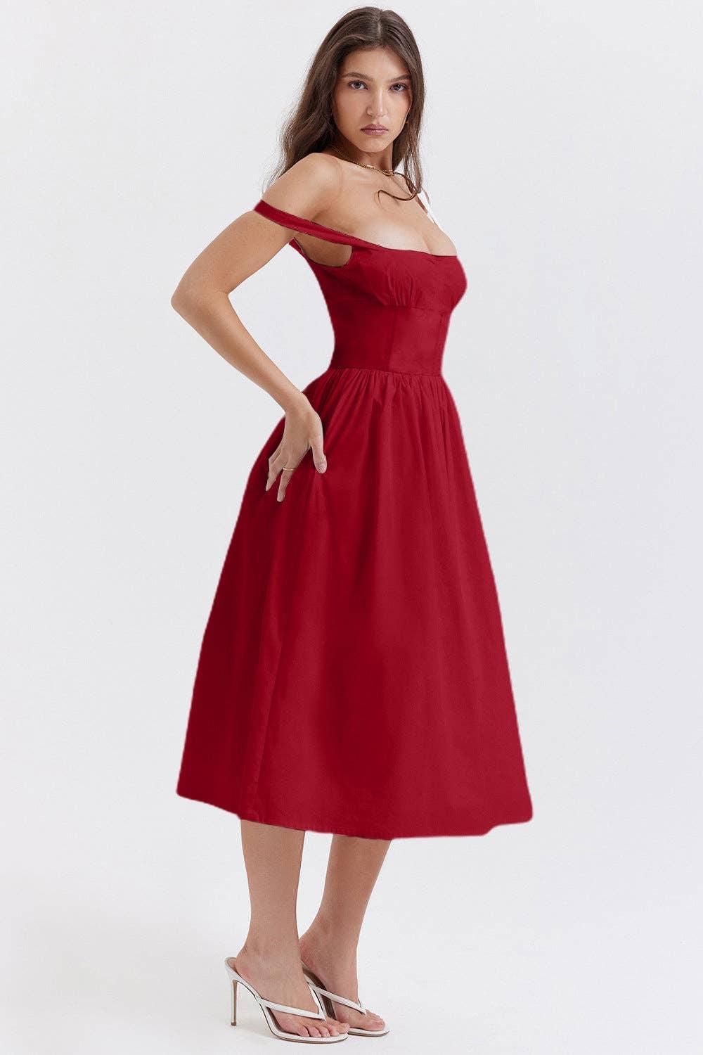 Sleeveless Solid Color Ladies Daily Dress 25521 - SWEETKAMA