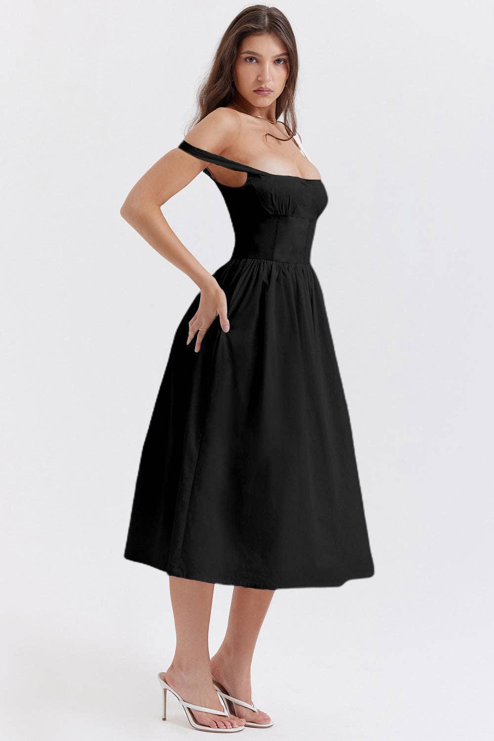 Sleeveless Solid Color Ladies Daily Dress 25521 - SWEETKAMA
