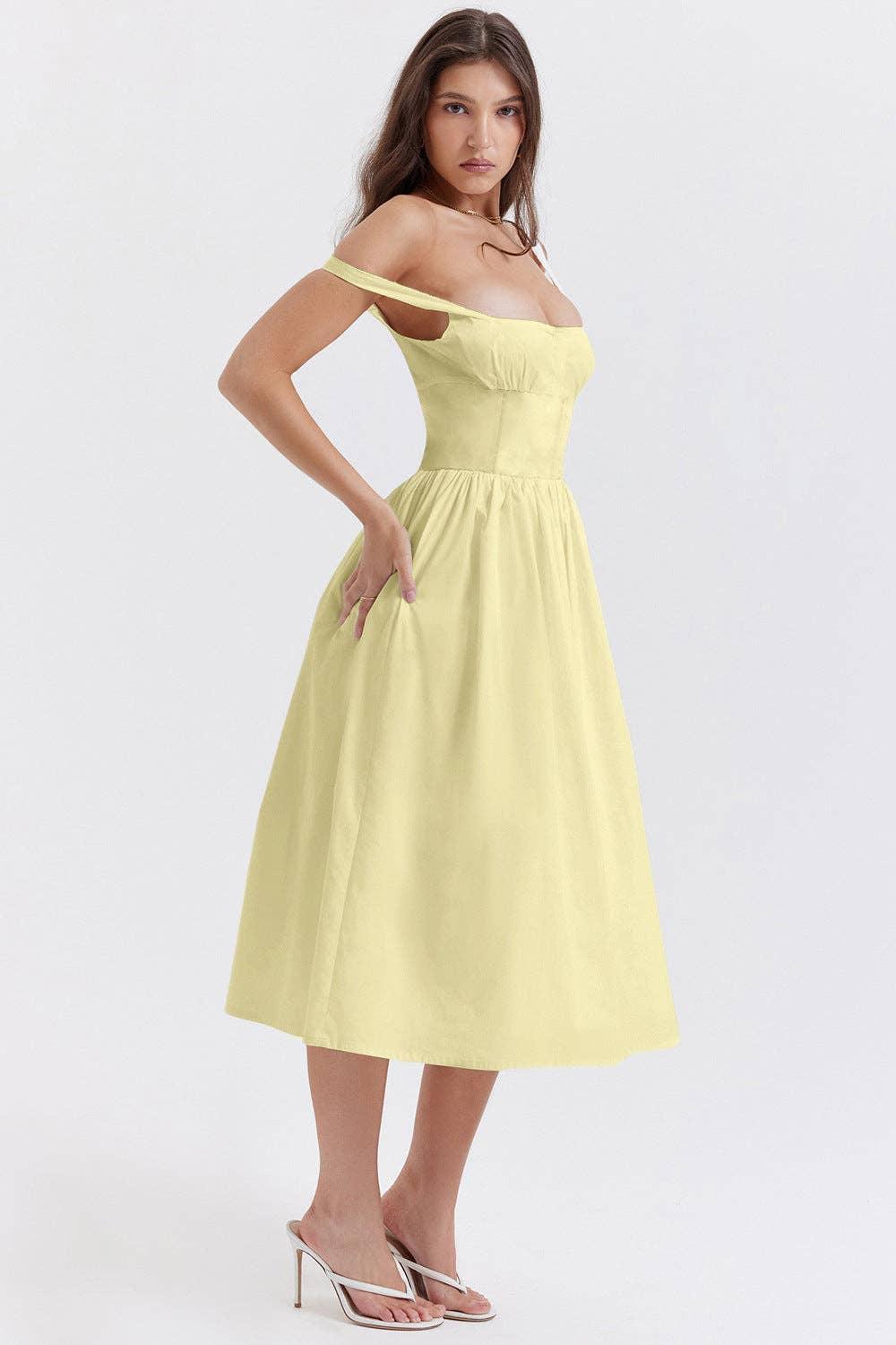 Sleeveless Solid Color Ladies Daily Dress 25521 - SWEETKAMA