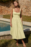 Sleeveless Solid Color Ladies Daily Dress 25521 - SWEETKAMA