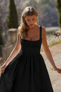 Sleeveless Solid Color Ladies Daily Dress 25521 - SWEETKAMA