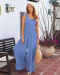 Sleeveless Solid Color Ladies Daily Jumpsuit 23313 - SWEETKAMA