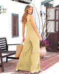 Sleeveless Solid Color Ladies Daily Jumpsuit 23313 - SWEETKAMA