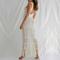 Solid Color Bikini Swimwear Cover Up Dress HL7377 - SWEETKAMA
