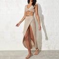 Solid Color Bikini Swimwear Cover Up Set HL9792 - SWEETKAMA