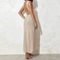 Solid Color Bikini Swimwear Cover Up Set HL9792 - SWEETKAMA