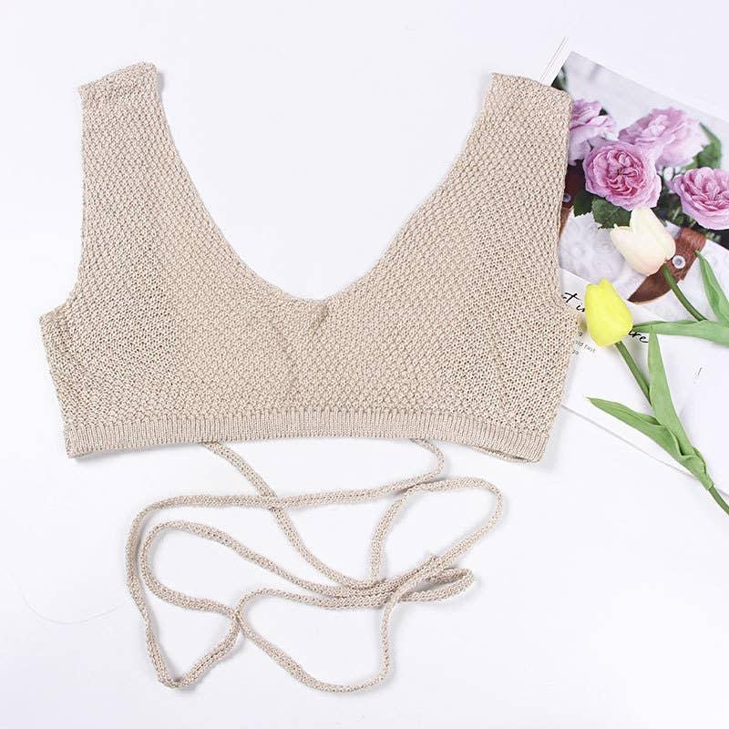Solid Color Bikini Swimwear Cover Up Set HL9792 - SWEETKAMA