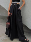 Solid Color Large Hem Ladies Maxi Skirt BSQ3958 - SWEETKAMA