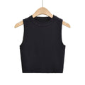 Solid Color Round Neck Close-Fit Daily Knit Top C83614-CL1 - SWEETKAMA