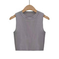 Solid Color Round Neck Close-Fit Daily Knit Top C83614-CL1 - SWEETKAMA