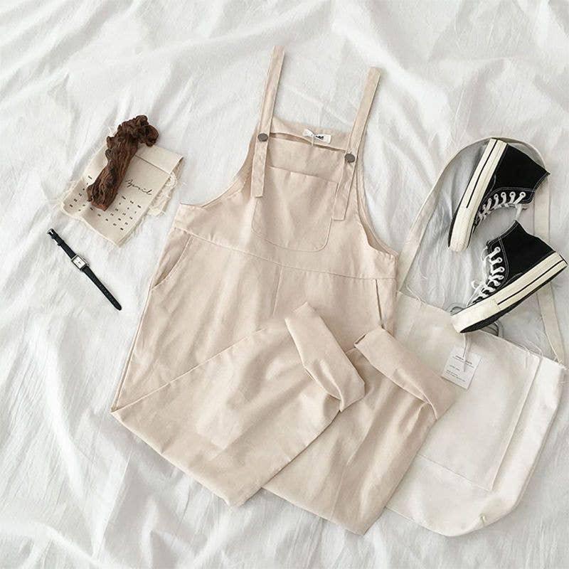 Solid Color Sleeveless High Waist Jumpsuit 9908 - SWEETKAMA