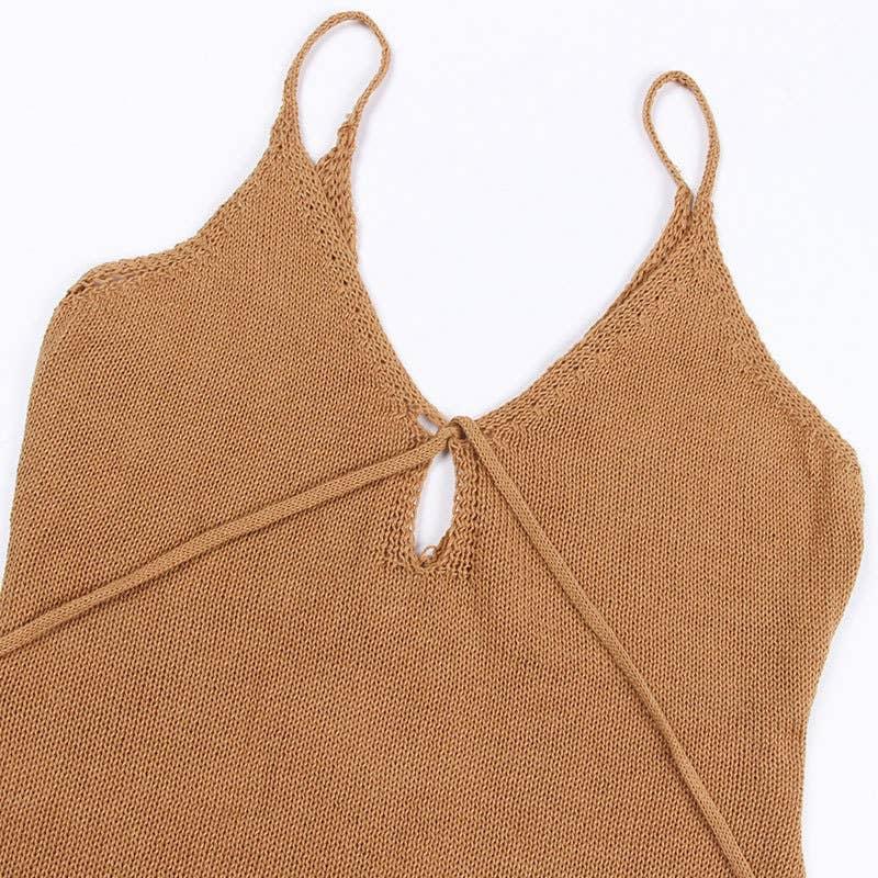 Solid Color Tassels Bikini Swimwear Cover Up Dress HL9771 - SWEETKAMA