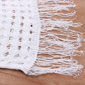 Solid Color Tassels Bikini Swimwear Cover Up Dress HL9771 - SWEETKAMA