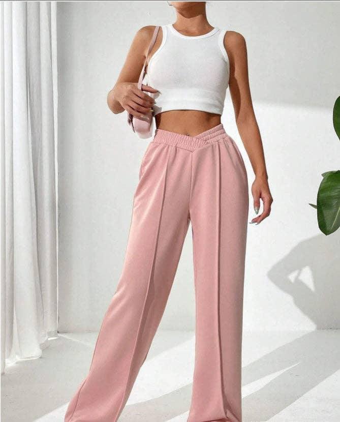 Solid Color Trendy Loose Style Wide-Leg Pants 822 - SWEETKAMA