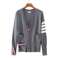 Solid Color V-Neck Women Daily Cardigan 3053-CL1 - SWEETKAMA