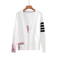 Solid Color V-Neck Women Daily Cardigan 3053-CL1 - SWEETKAMA