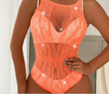Sparkle Fishnet Teddy See Throught Lingerie Bodystocking 21649891841 - SWEETKAMA
