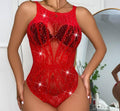 Sparkle Fishnet Teddy See Throught Lingerie Bodystocking 21649891841 - SWEETKAMA
