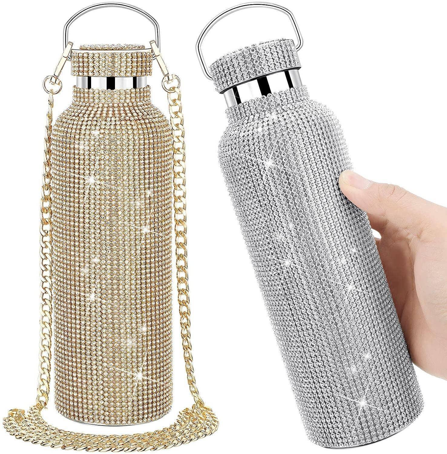 Sparkle Rhinestone Water Bottle 12/17/20/25OZ FKWB2020 - SWEETKAMA