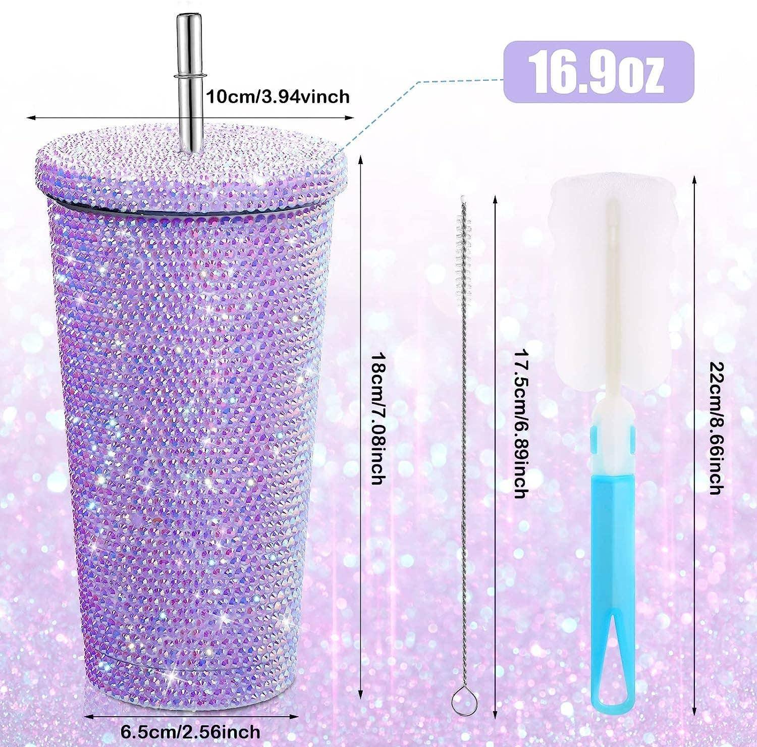 Sparkle Rhinestone Water Bottle 17oz FKWB0628 - SWEETKAMA