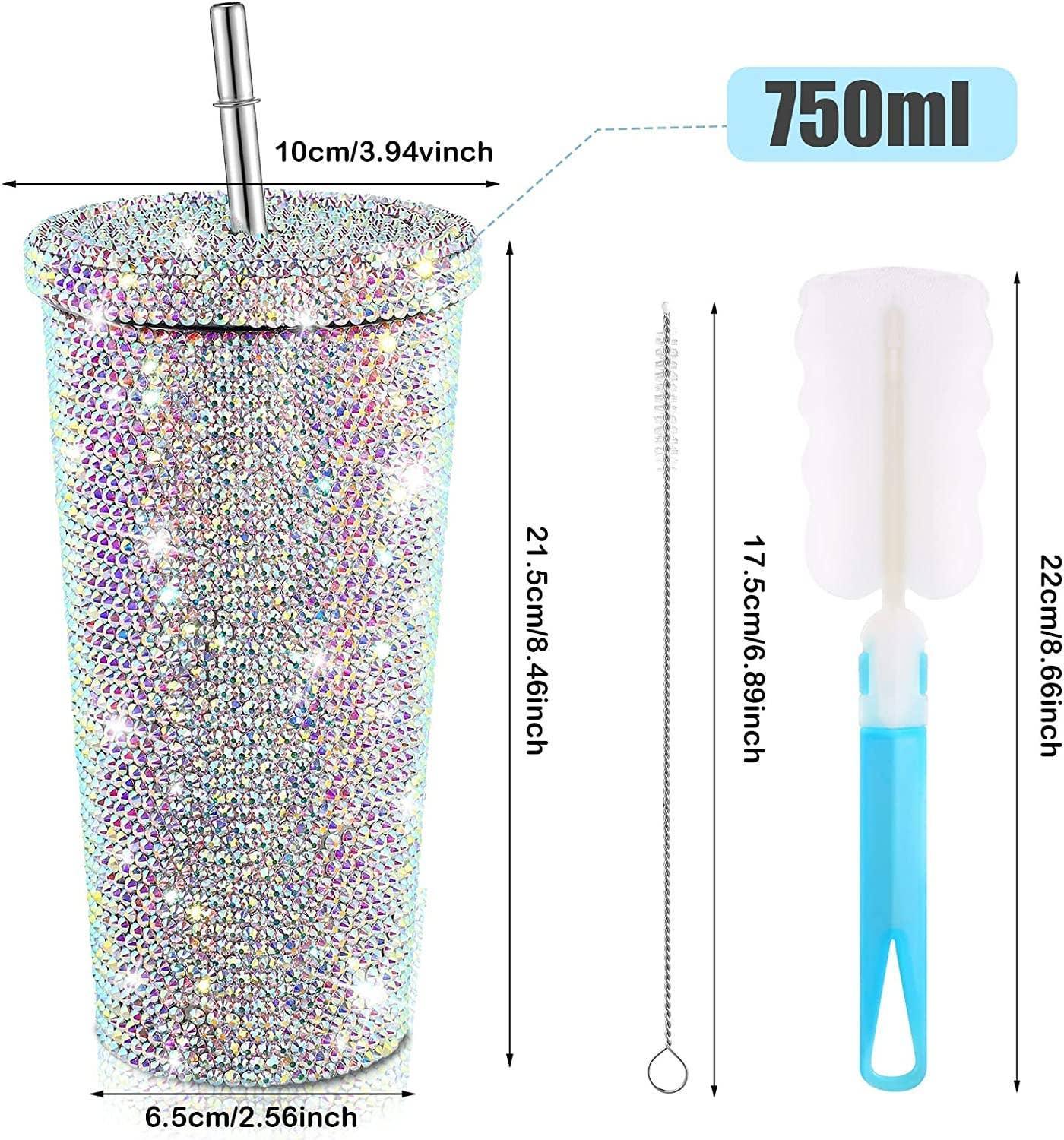 Sparkle Rhinestone Water Bottle 17oz FKWB0628 - SWEETKAMA