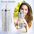 Sparkle Rhinestone Water Bottle 17oz with Straw FKC05 - SWEETKAMA