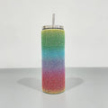 Sparkle Rhinestone Water Bottle 17oz with Straw FKC05 - SWEETKAMA