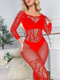 Spicy Hollow Out Fishnet See Through Bodystocking W594 - SWEETKAMA