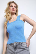 Square Neck Seamless Floral Jacquard Cami SKT3005 - SWEETKAMA