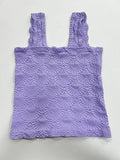 Square Neck Seamless Floral Jacquard Cami SKT3005 - SWEETKAMA