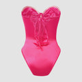 Strapless Sexy Back String Tie Bodysuit M60327 - SWEETKAMA