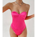 Strapless Sexy Back String Tie Bodysuit M60327 - SWEETKAMA
