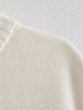 Stripe Long Sleeves Round Neck Women Daily Sweater A8LS217 - SWEETKAMA