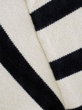 Stripe Long Sleeves Round Neck Women Daily Sweater A8LS217 - SWEETKAMA