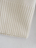 Stripe Long Sleeves Round Neck Women Daily Sweater A8LS217 - SWEETKAMA