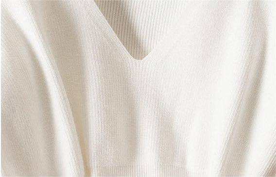 V-Neck Flounce Waist Tie Women Knit Vest 777 - SWEETKAMA