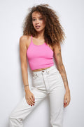 Women Seamless Cami Crop Top SKT3007 - SWEETKAMA