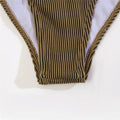 Wrinkle Solid Color Waist Cut Out One Piece Swimwear Y09 - SWEETKAMA